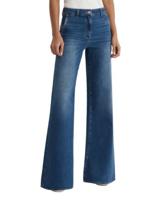Джинсы REISS Petite Addie с высокой талией и широкими штанинами