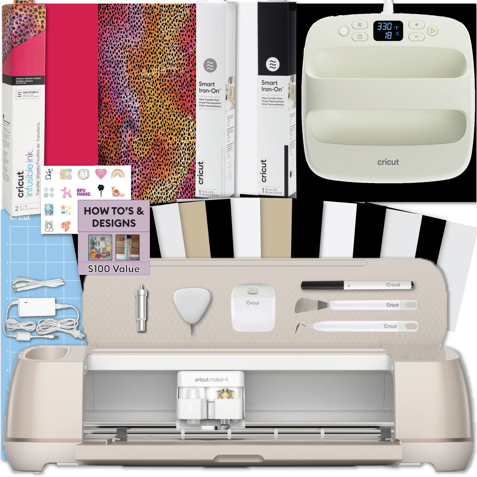 Набор Cricut Maker 4 Cutting Machine с EasyPress SE и Iron-On