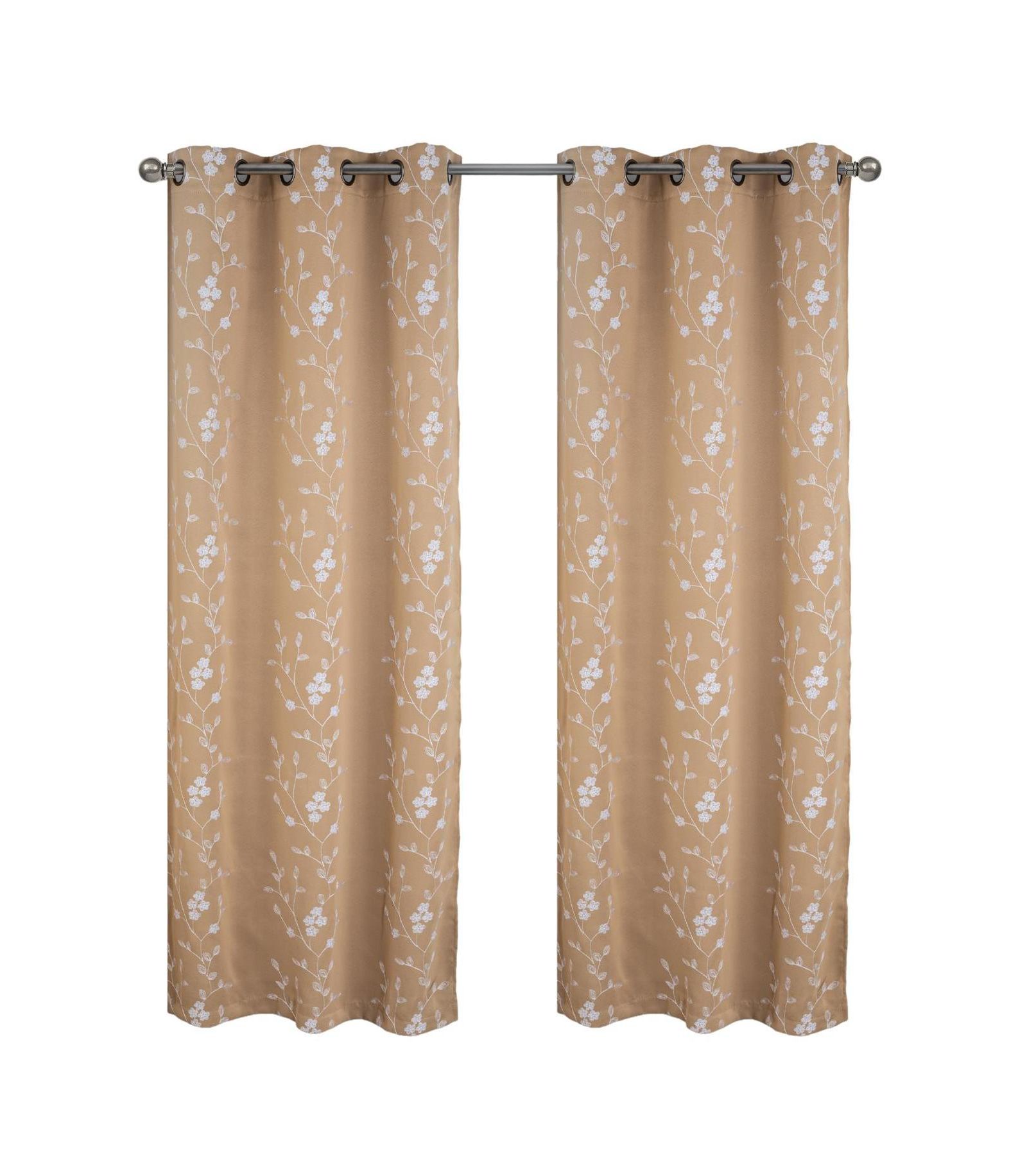 Декоративная портьера RT Designer Collection Lilian вышитая Taupe