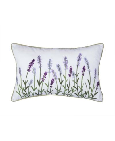 C&F Home Lavender Fields Embroidered Throw Pillow, 14" x 22"