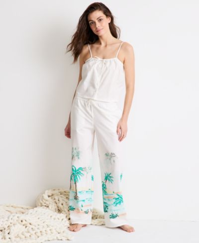 Пижамный комплект State of Day Tie Front Tank & Pant, Женский