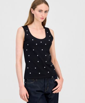 I.N.C. International Concepts Women's Studded Tank Top, Macy's Exclusive