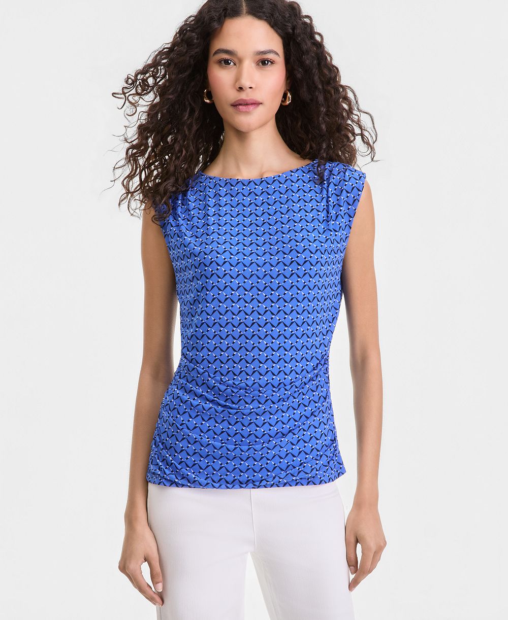 Женский топ I.N.C. International Concepts Sleeveless Printed Mesh