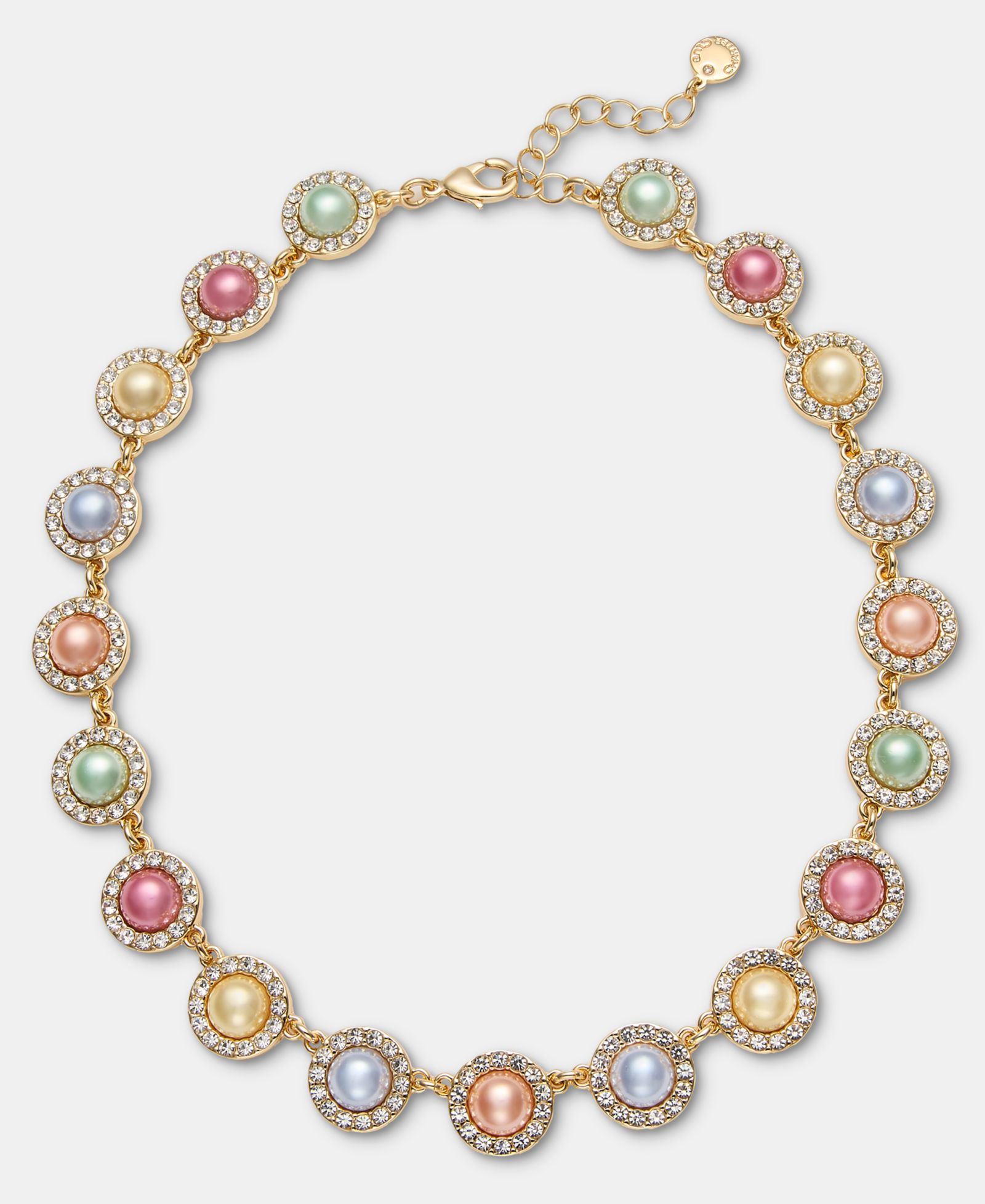 Ожерелье Charter Club Pavé & Imitation Pearl с камнями вокруг воротника, 16" + 2"