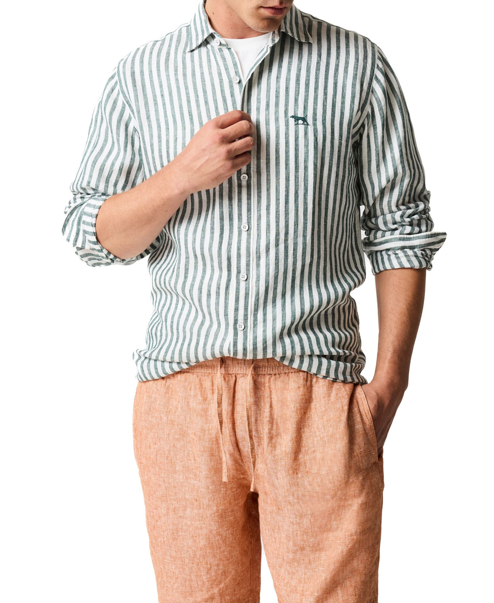 Мужская льняная рубашка Rodd & Gunn Seadown Pure Linen