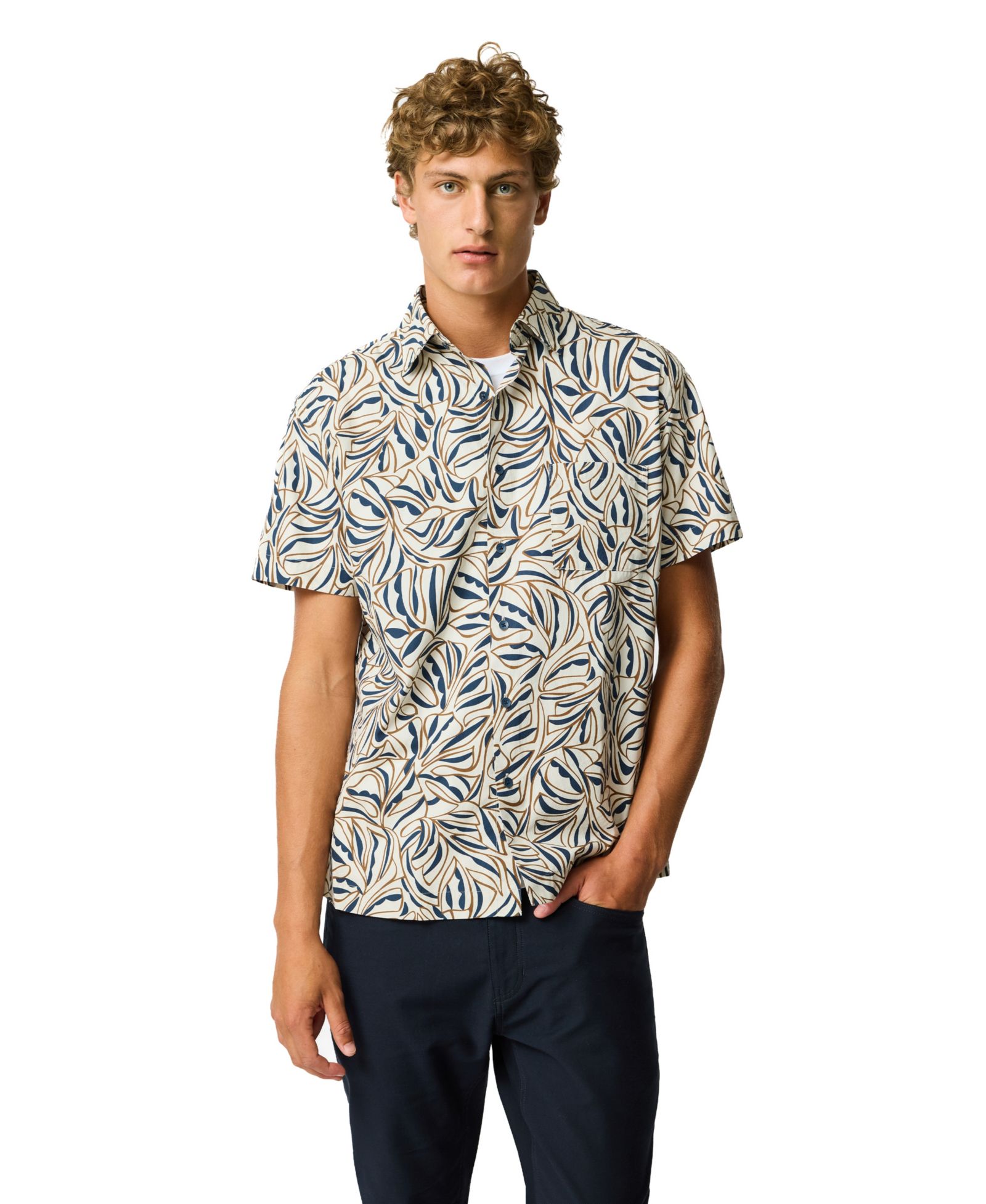 Rodd & Gunn Men's Regular Fit Palm Brook Short Sleeve Cotton Shirt
