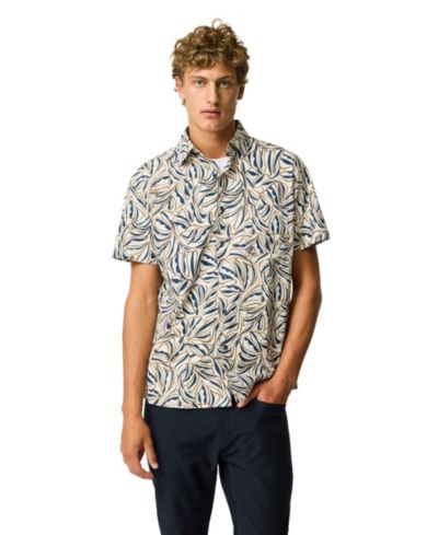 Rodd & Gunn Men's Regular Fit Palm Brook Short Sleeve Cotton Shirt