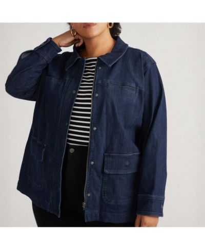 Джинсовая куртка Universal Standard Plus Size Denim Utility