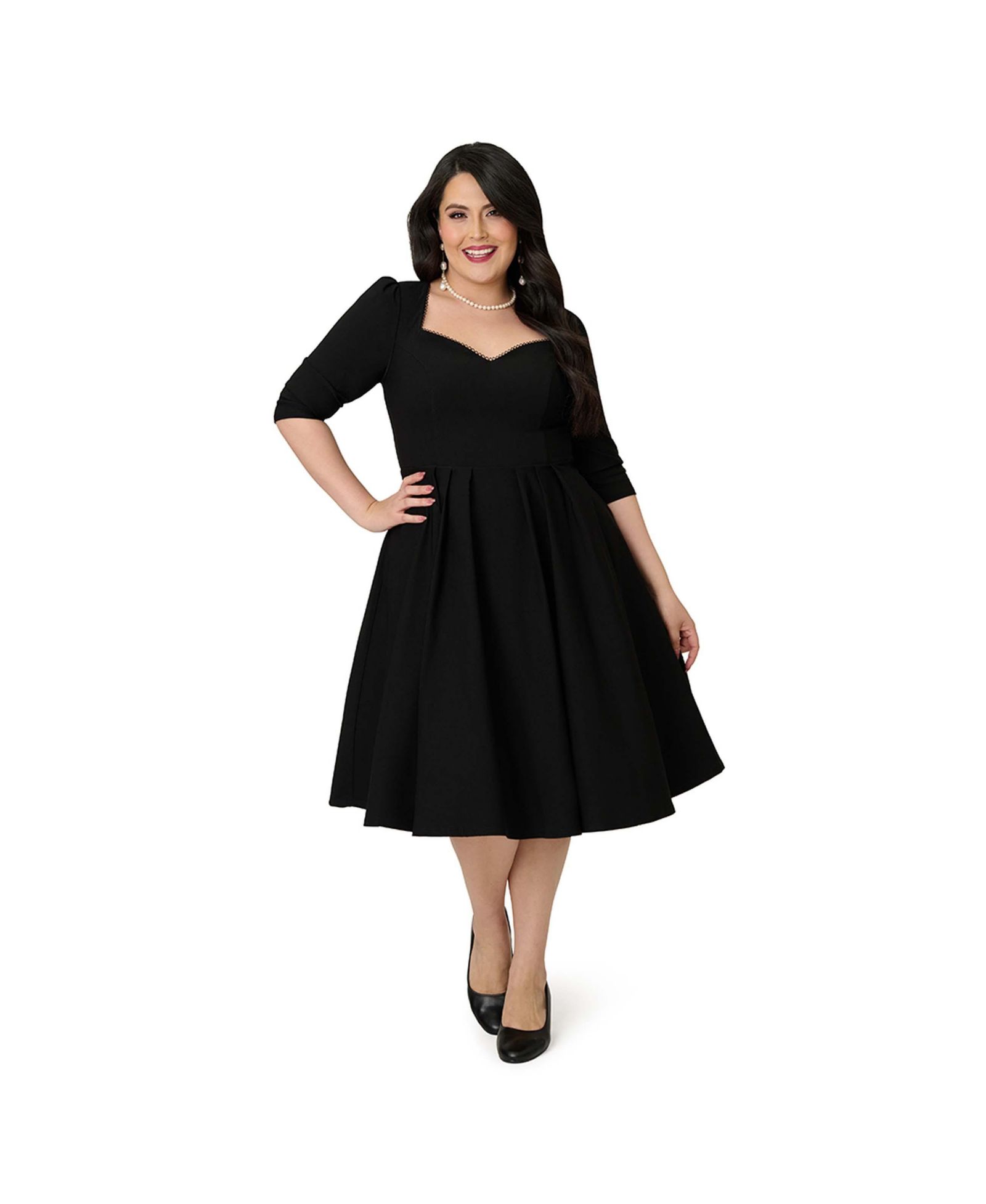 Женское платье Unique Vintage Plus Size Sweetheart Swing