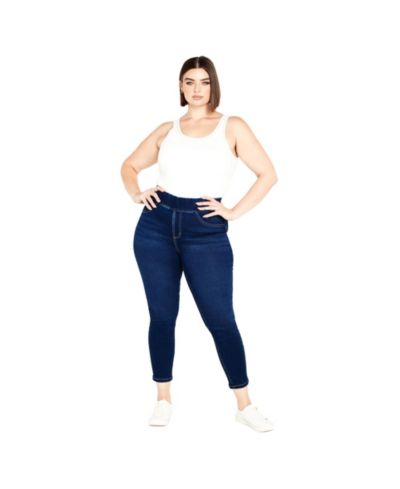 Джинсы-леггинсы AVENUE Plus Size с высокой посадкой