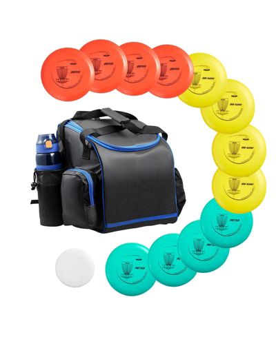 SUGIFT Disc Golf Set 12-Piece Starter Kit with Discs Marker and Backpack