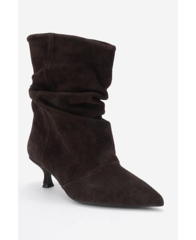 Brown suede