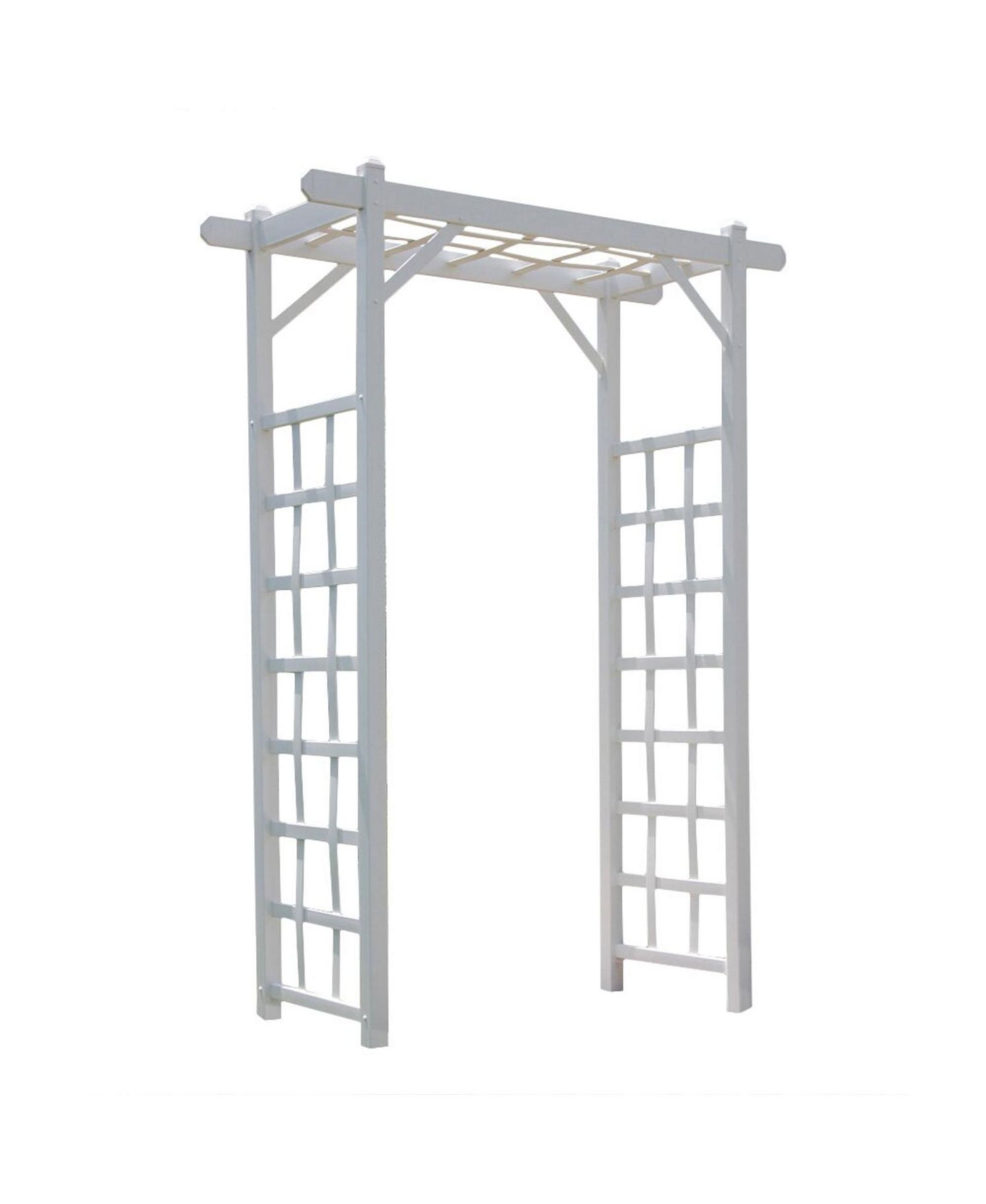 Садовая арка Dura-Trel Inc Elmwood Arbor 57" x 84" PVC White