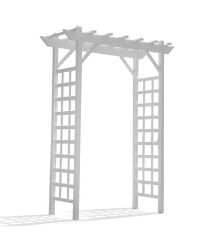 Садовая арка-трельяж Dura-Trel Inc Providence из ПВХ, 64" x 85", белая