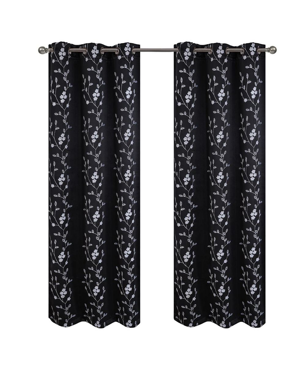 RT Designers Collection Lilian Декоративная портьера с вышивкой и люверсами 54" x 84"