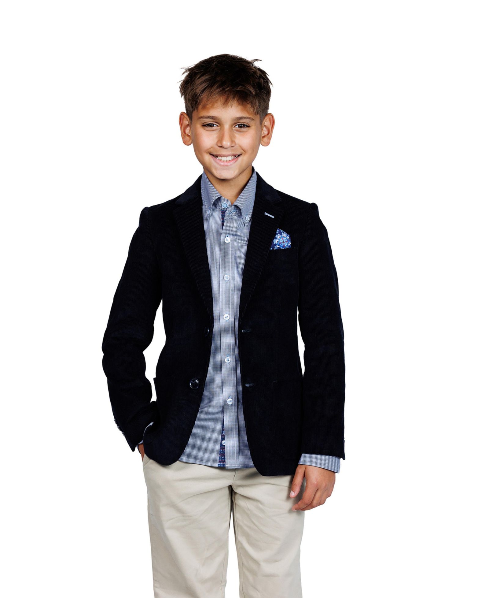 Мужской спортивный пиджак Tailorbyrd Big Boys Solid Fine Wale Corduroy