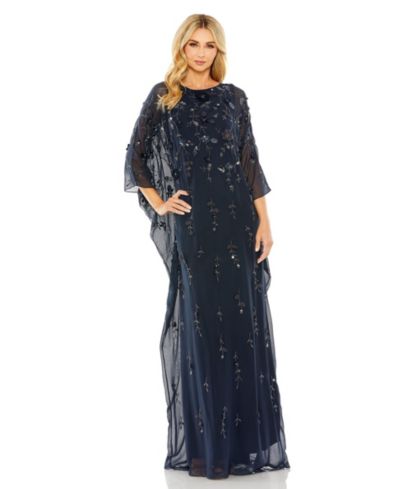 Mac Duggal Women's Floral Embellished Trapeze Gown.
