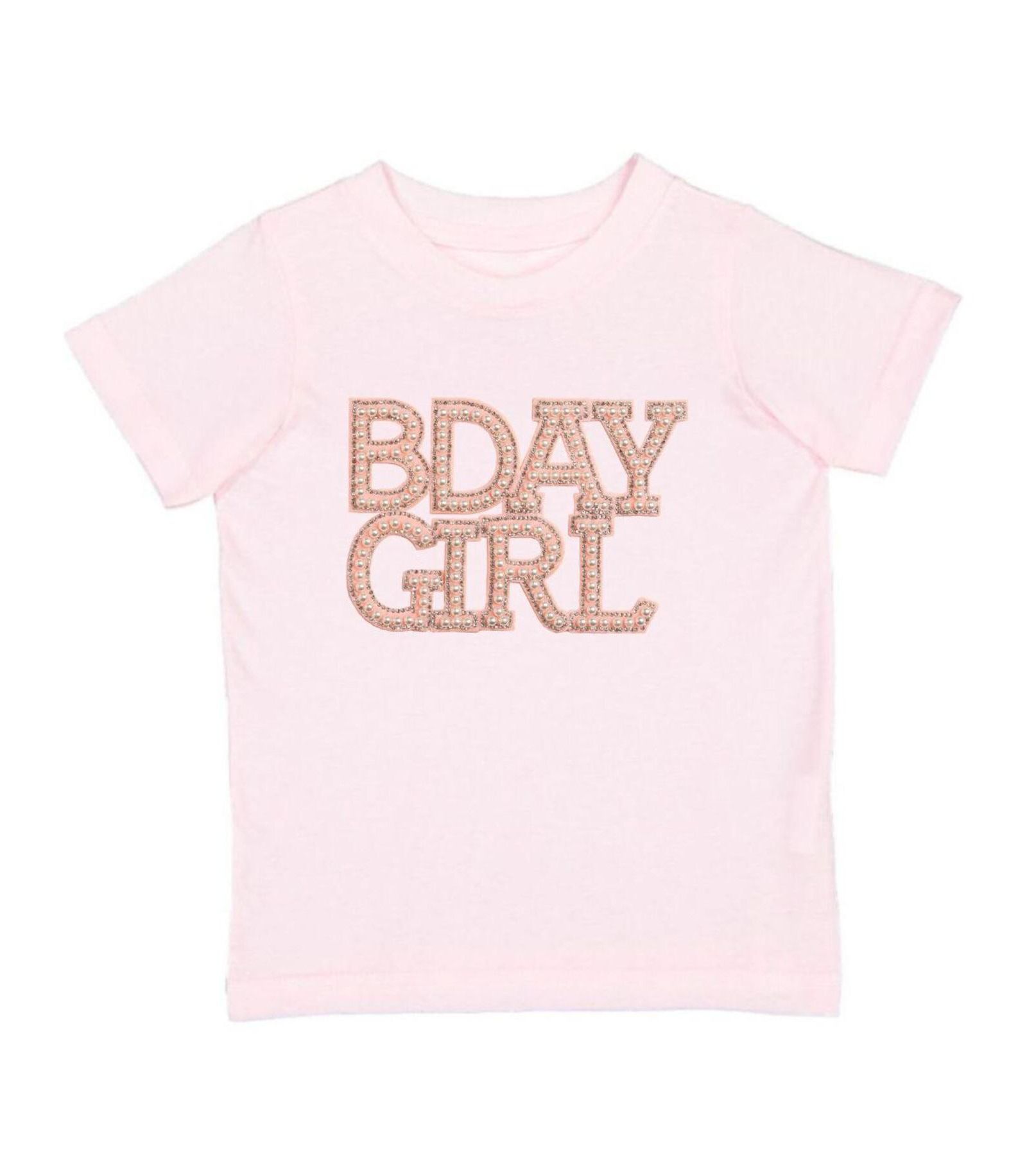 Sweet Wink Baby Girls Pearl BDay Patch Short Sleeve T-Shirt