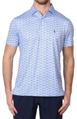 Tailorbyrd Men's Golf Carts Printed Performance Polo