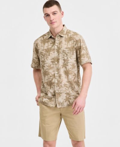 Tommy Bahama Men's Sand Desert Moody Tropical Short-Sleeve Shirt, Macy's Exclusive