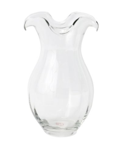 VIETRI ваза стеклянная вертикальная ребристая Hibiscus 56 oz.