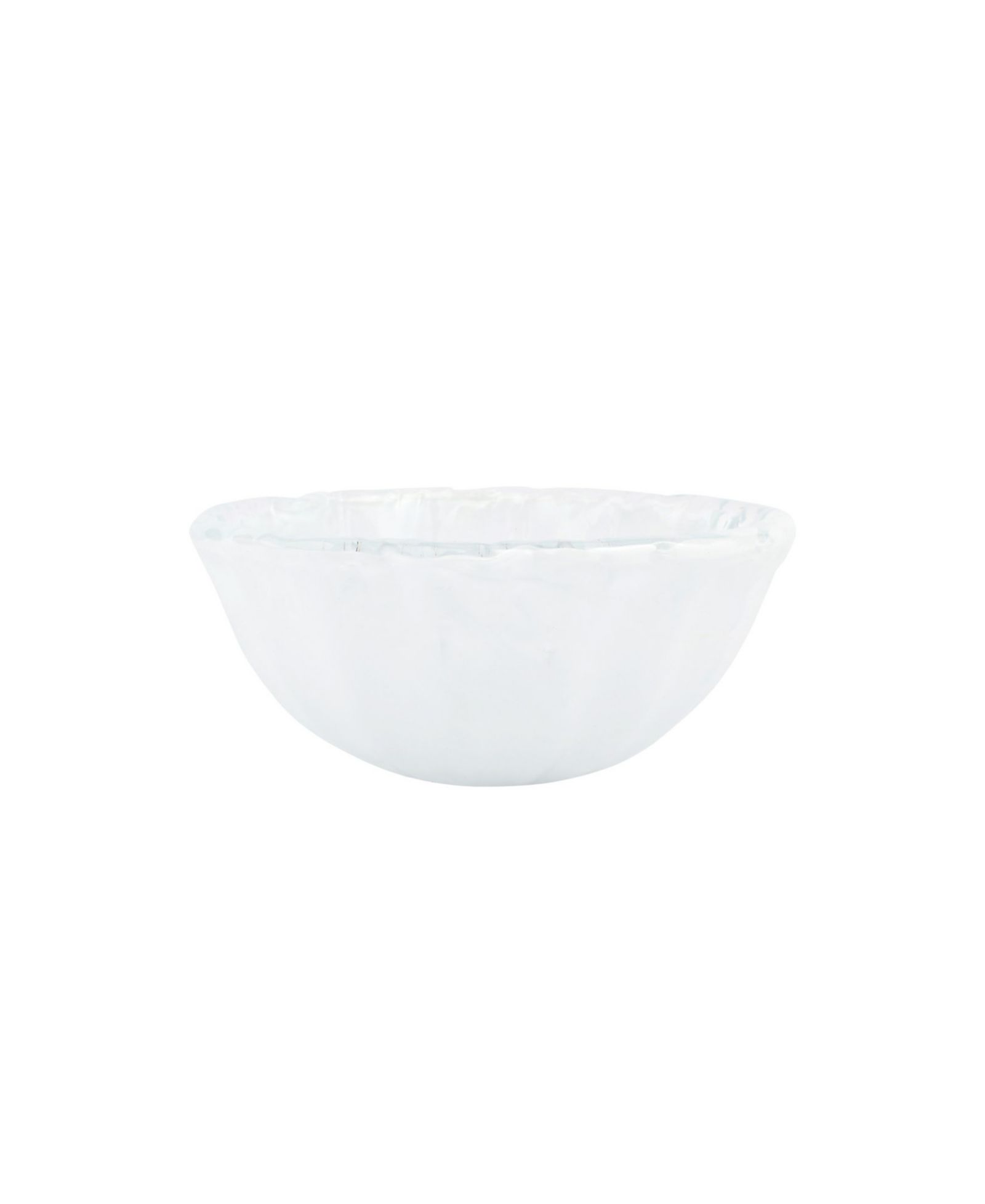 VIETRI Onda 20 oz. Glass White Small Bowl