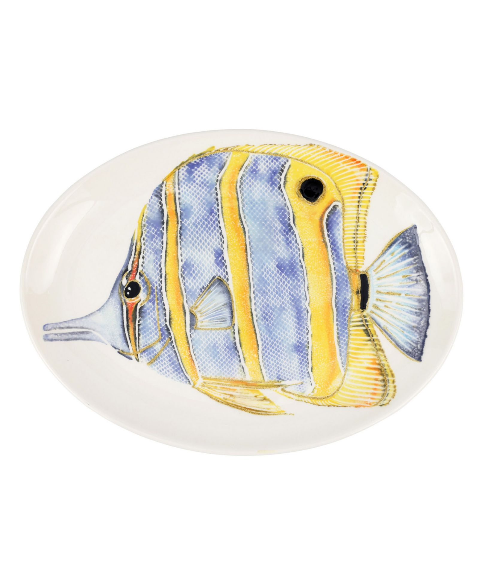 Овальное блюдо VIETRI Reef Butterfly Fish