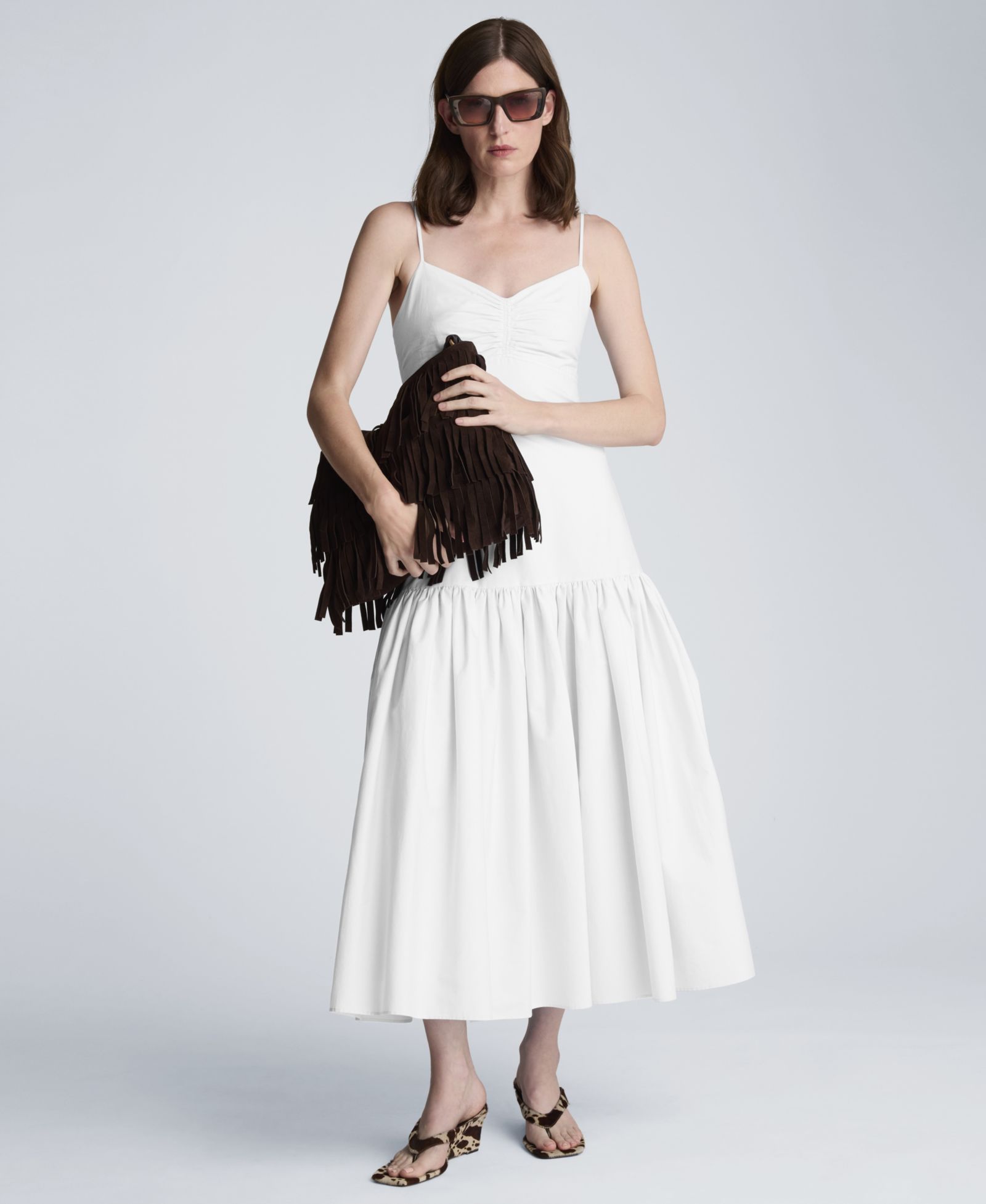 Женское миди-платье Kenneth Cole Sweetheart Neck Bubble Flounce