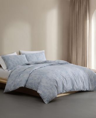 Calvin Klein Bayberry Washed Percale 3-Pc. Comforter Set, King