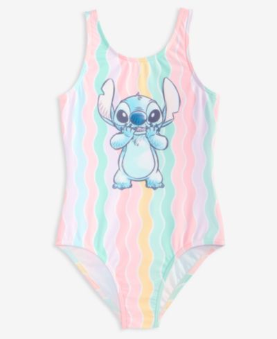 Слитный купальник Dreamwave Stitch для девочек, полосатый, 4-6X
