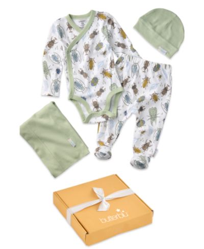 Детский подарочный набор butterblu Baby Boys' or Baby Girls' Organic Cotton Take Me Home 5-Piece Set