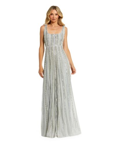 Вечернее платье Mac Duggal Women's Scoop Neck A-Line Gown