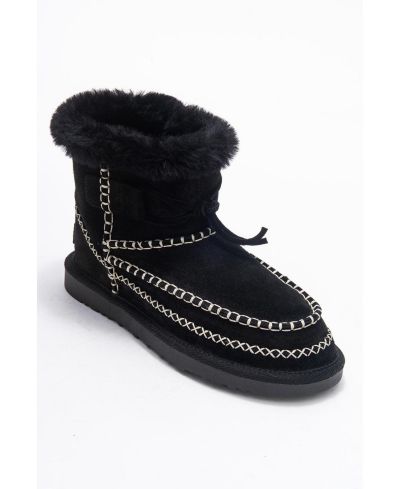 Forever & Always Shoes женские кожаные ботильоны Jorel с мехом
