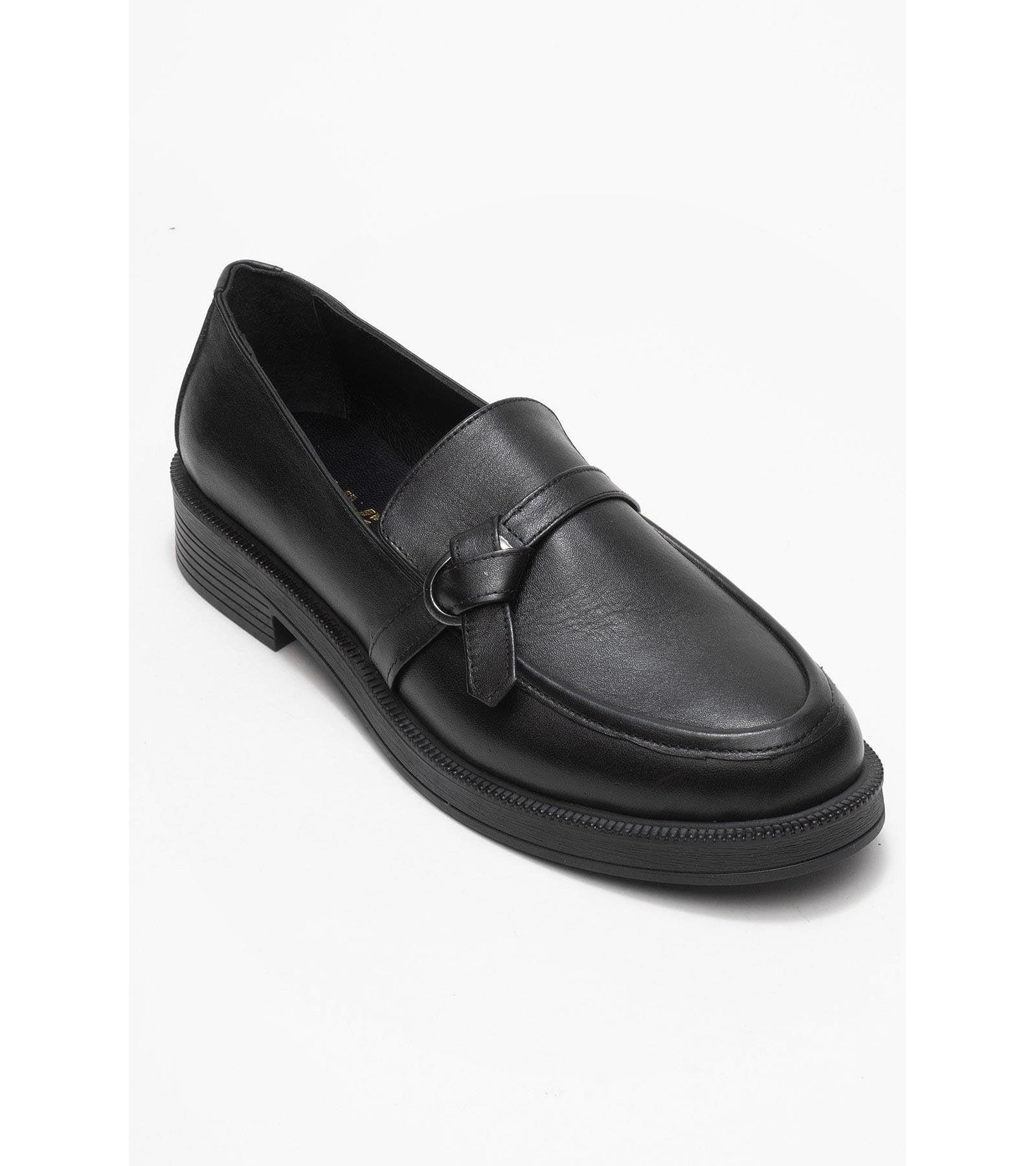 Forever & Always Shoes Women Galea Buckled Leather Loafers