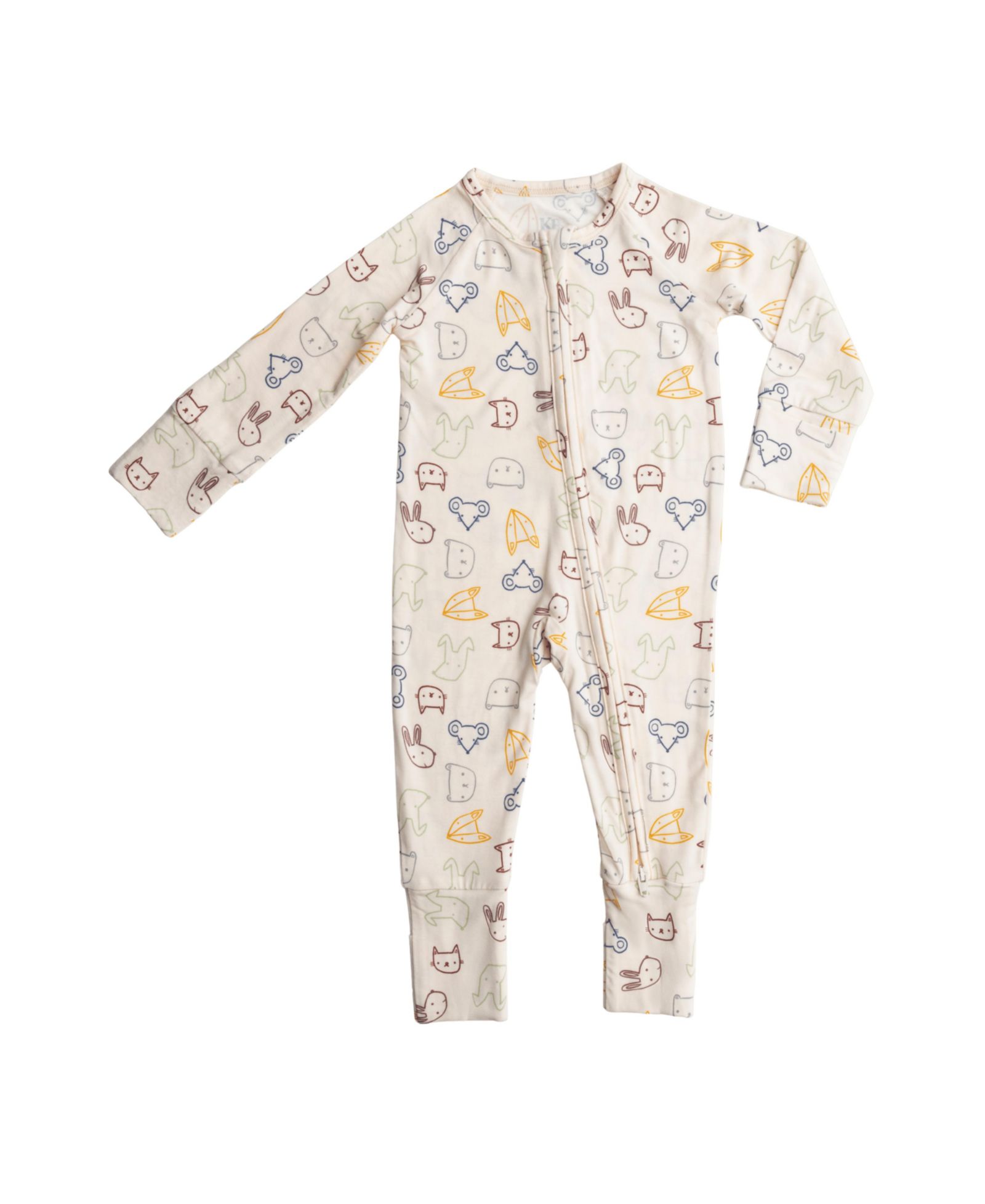 Kindred Bravely Zip Up Baby Pajamas
