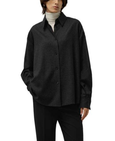 Женская теплая рубашка LILYSILK Silk-Wool Oversized