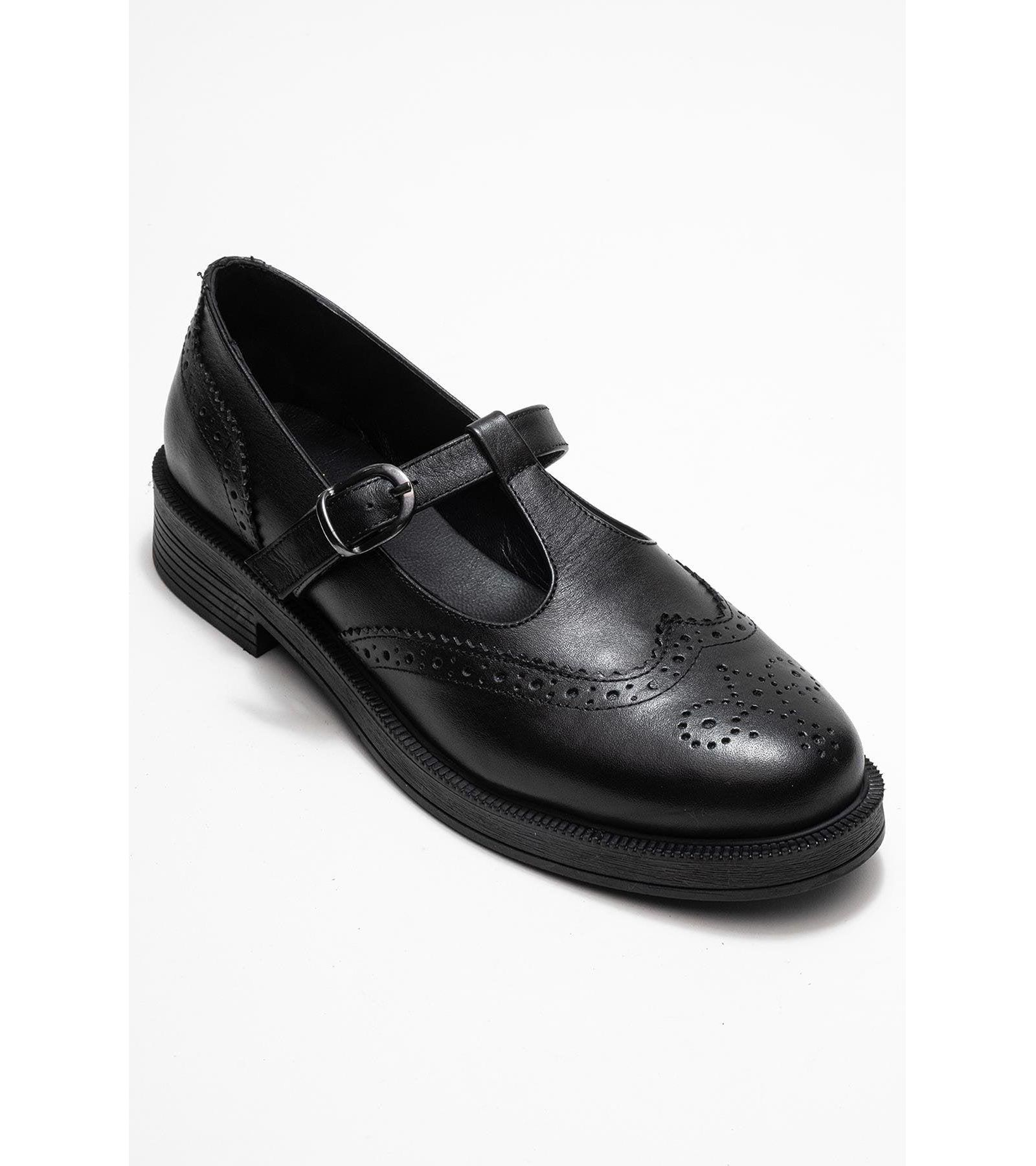 Forever & Always Shoes Women's Janney Leather Strap Loafers