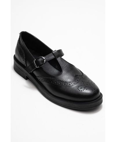Forever & Always Shoes Women's Janney Leather Strap Loafers