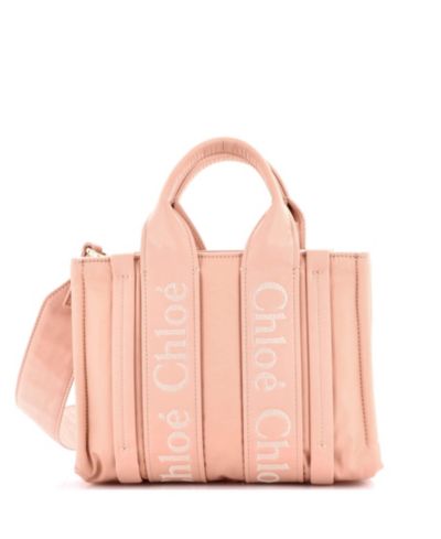 Сумка-тоут Chloe Small Woody из нейлона (б/у)