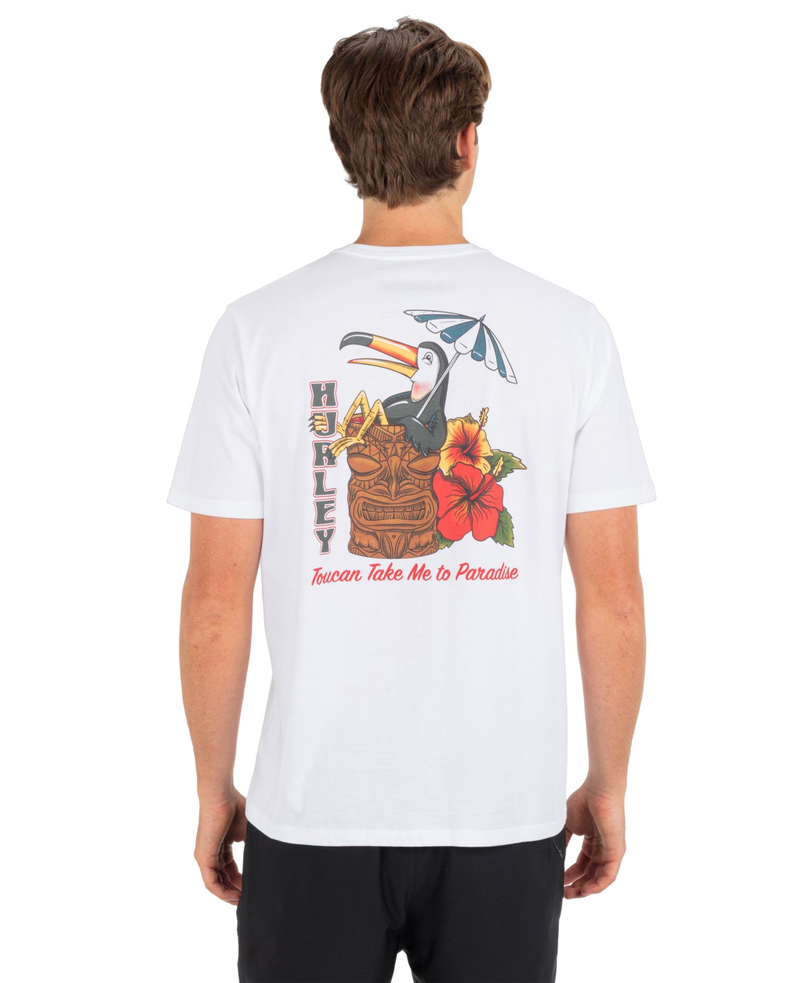 Hurley Men's Sippin On Paradise Short-Sleeve T-Shirt