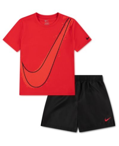 Nike Детский комплект из футболки Dri-FIT с коротким рукавом и шорт, 2 предмета