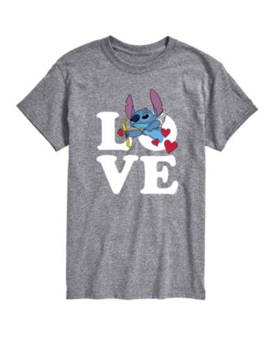 Мужская футболка AIRWAVES Men's Lilo & Stitch Love Cupid Stitch Printed Short-Sleeve Graphic T-Shirt