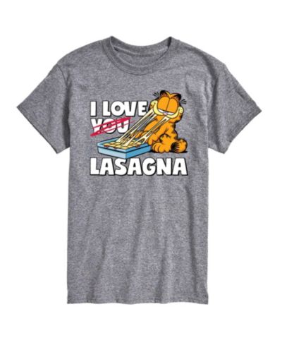 AIRWAVES Мужская футболка с принтом Garfield Love Lasagna