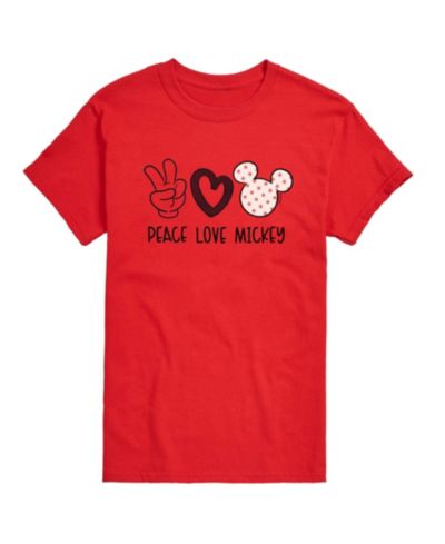 Мужская футболка AIRWAVES Disney Peace Love Mickey с принтом, с коротким рукавом