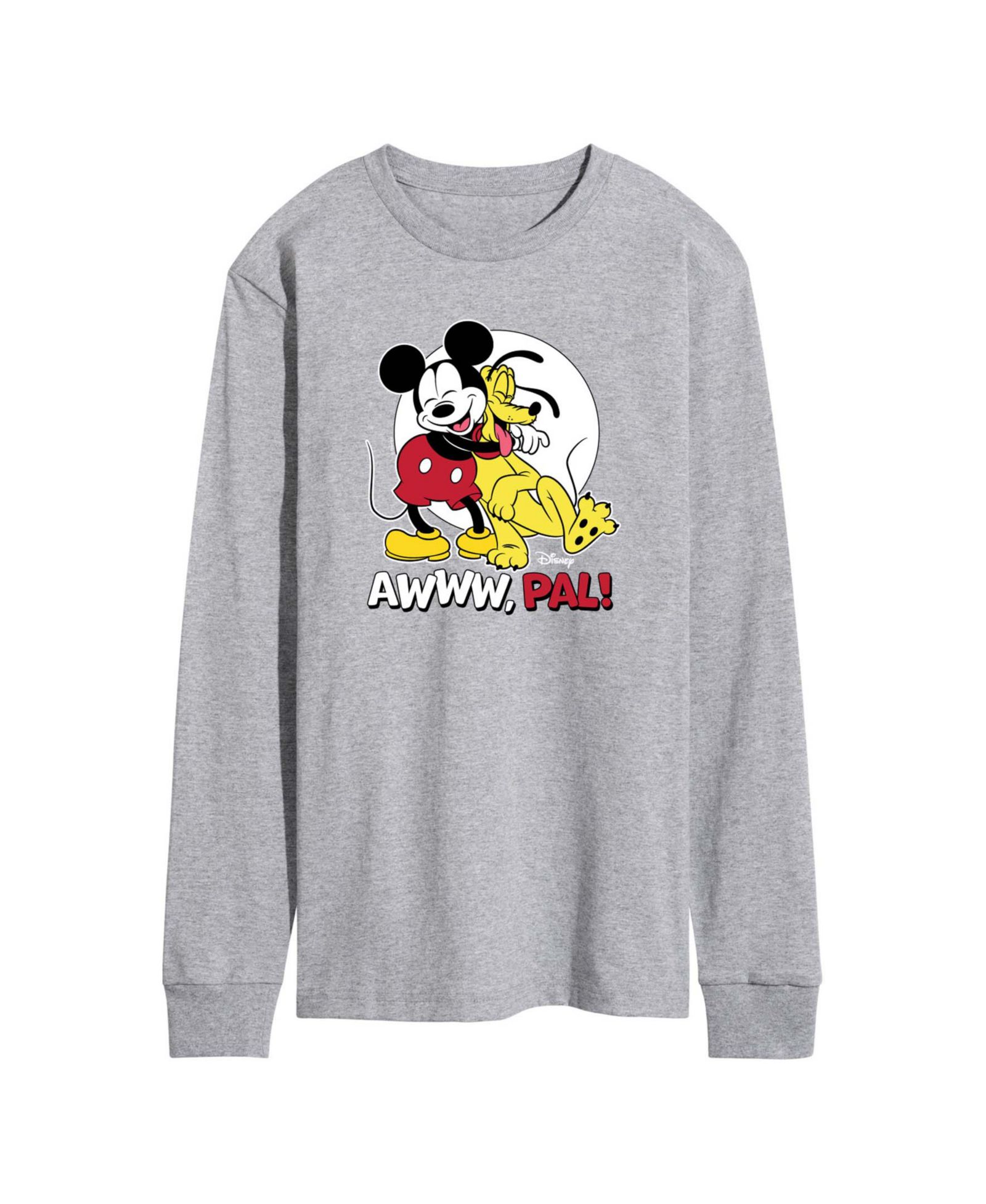 Мужская футболка AIRWAVES Disney Pal Mickey & Pluto с принтом и длинным рукавом