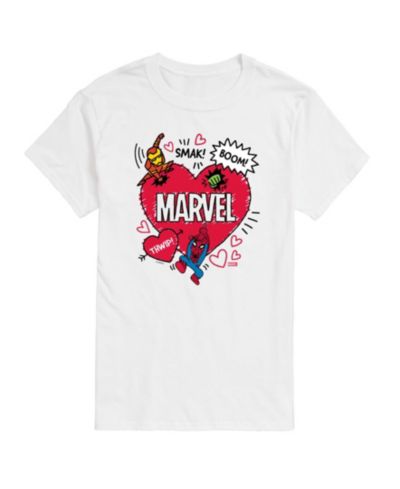 AIRWAVES Мужская футболка с коротким рукавом и принтом Marvel Avengers