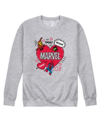 Мужское свитшот AIRWAVES Men's Marvel Avengers Valentines Scribble Printed Crewneck