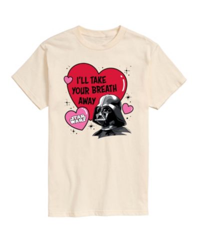 Мужская футболка AIRWAVES Star Wars Valentine Vader Breath Away с принтом