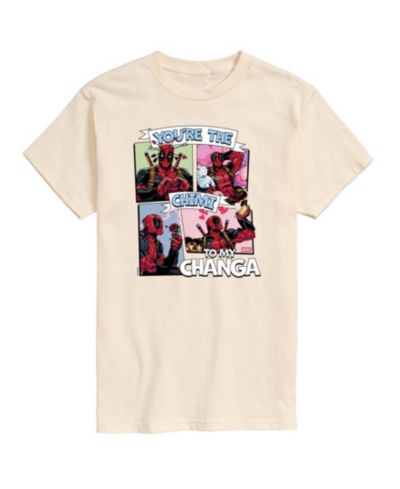 AIRWAVES Men's Deadpool Chimichanga Printed Short-Sleeve Graphic T-Shirt