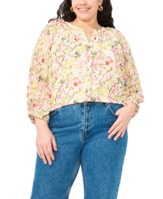 Vince Camuto Plus Size V-Neck Top